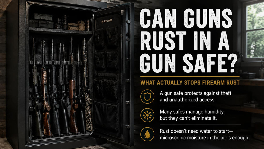 Can Guns Rust in a Gun Safe? What Actually Stops Firearm Rust.