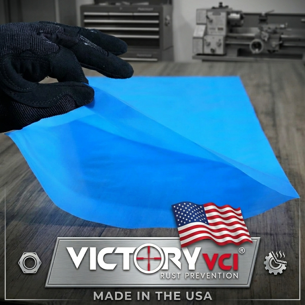 Victory VCI Rust Prevention Long Gun Bag, 12" x 48" — MIL-DTL-22020E compliant, USA-made, non-toxic corrosion protection