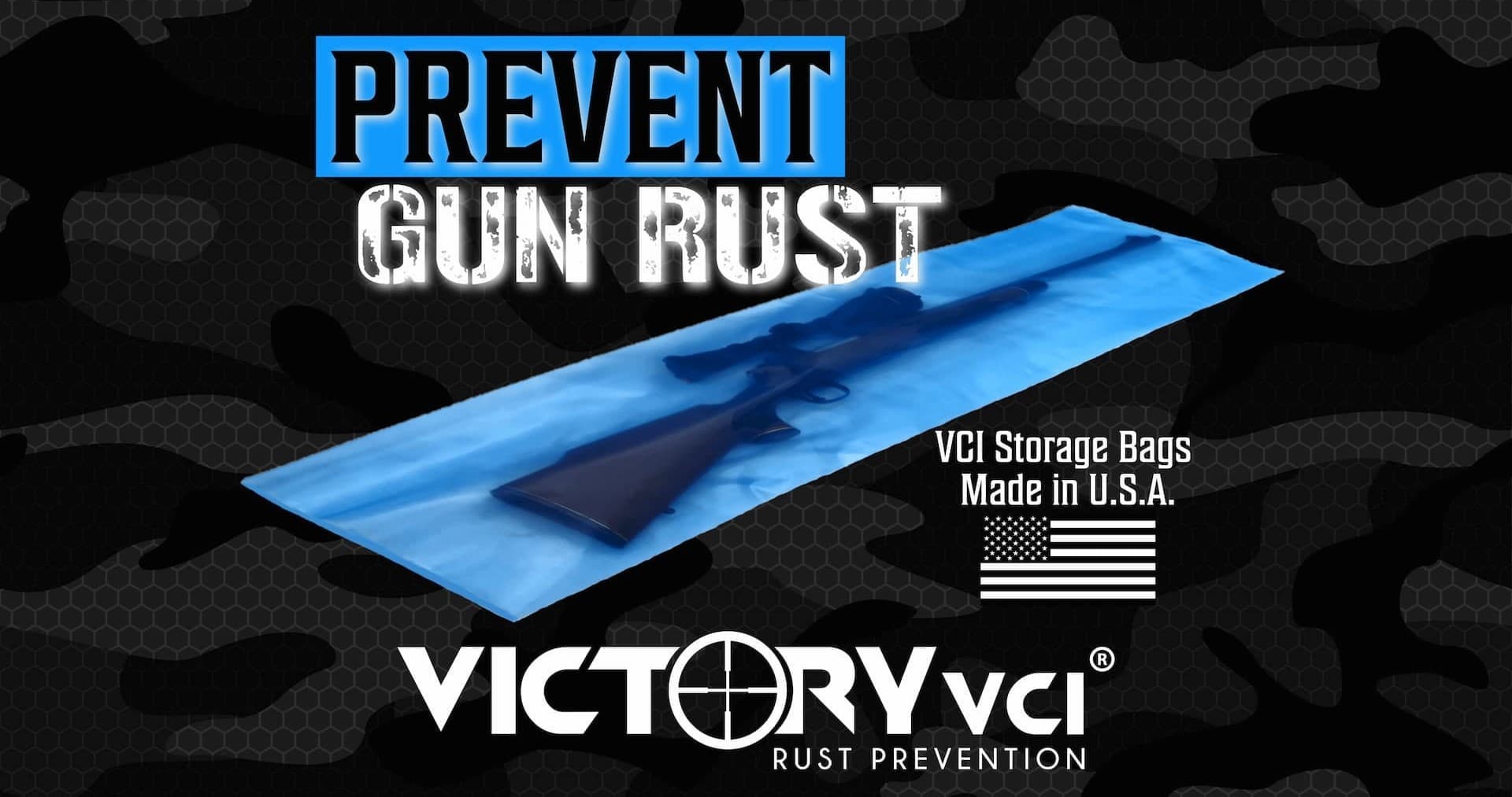 Victory VCI long gun rust prevention bag protecting firearms - Made in USA