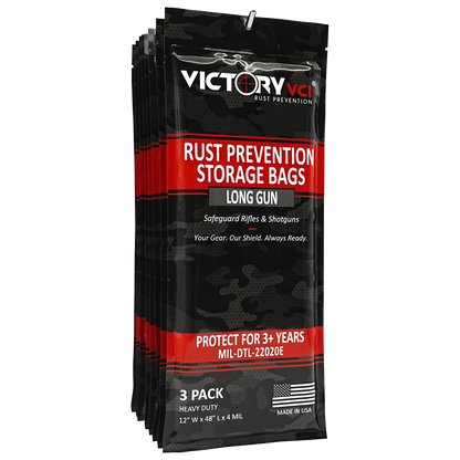 Victory VCI rust prevention long gun storage bag retail packaging